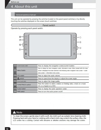 toyota passo 2013-2014 navigation infotainment system manual
